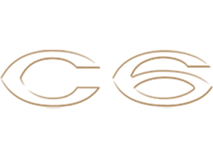 Automobilio C6 ženklas ir jame įkomponuotas užrašas Citroën